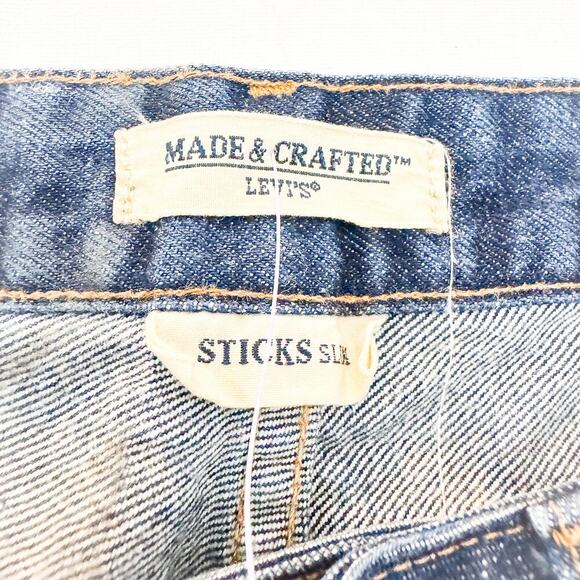 Levi’s Made & Crafted Sticks Slim Dark Wash Denim Jeans Size 28 x 32 - Picture 6 of 12